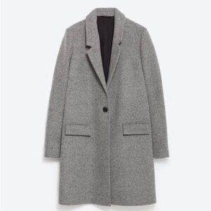Zara Grey Coat Size XS